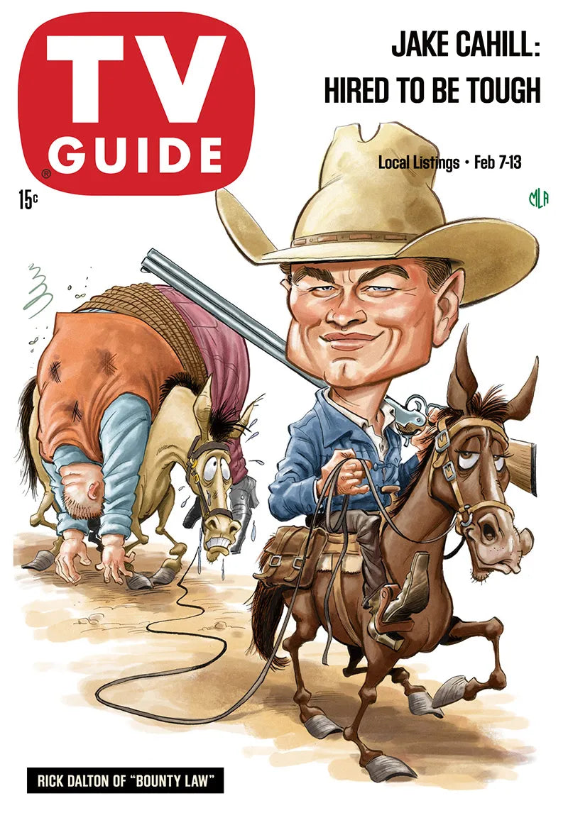Once Upon a Time in Hollywood "Bounty Law" TV Guide Cover Print!