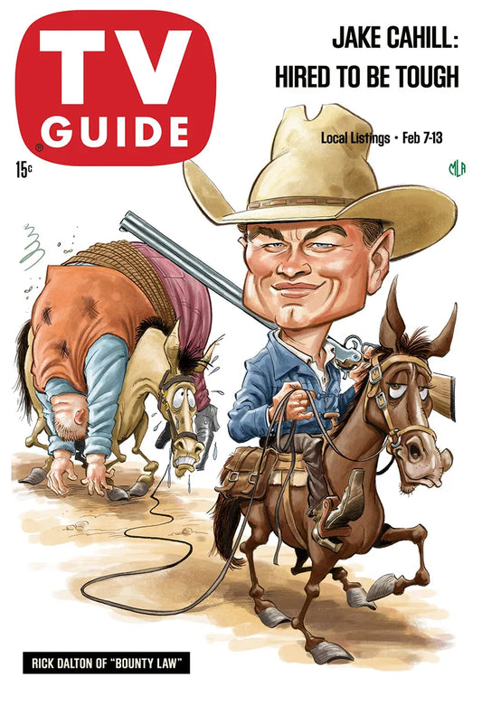 Once Upon a Time in Hollywood "Bounty Law" TV Guide Cover Print!