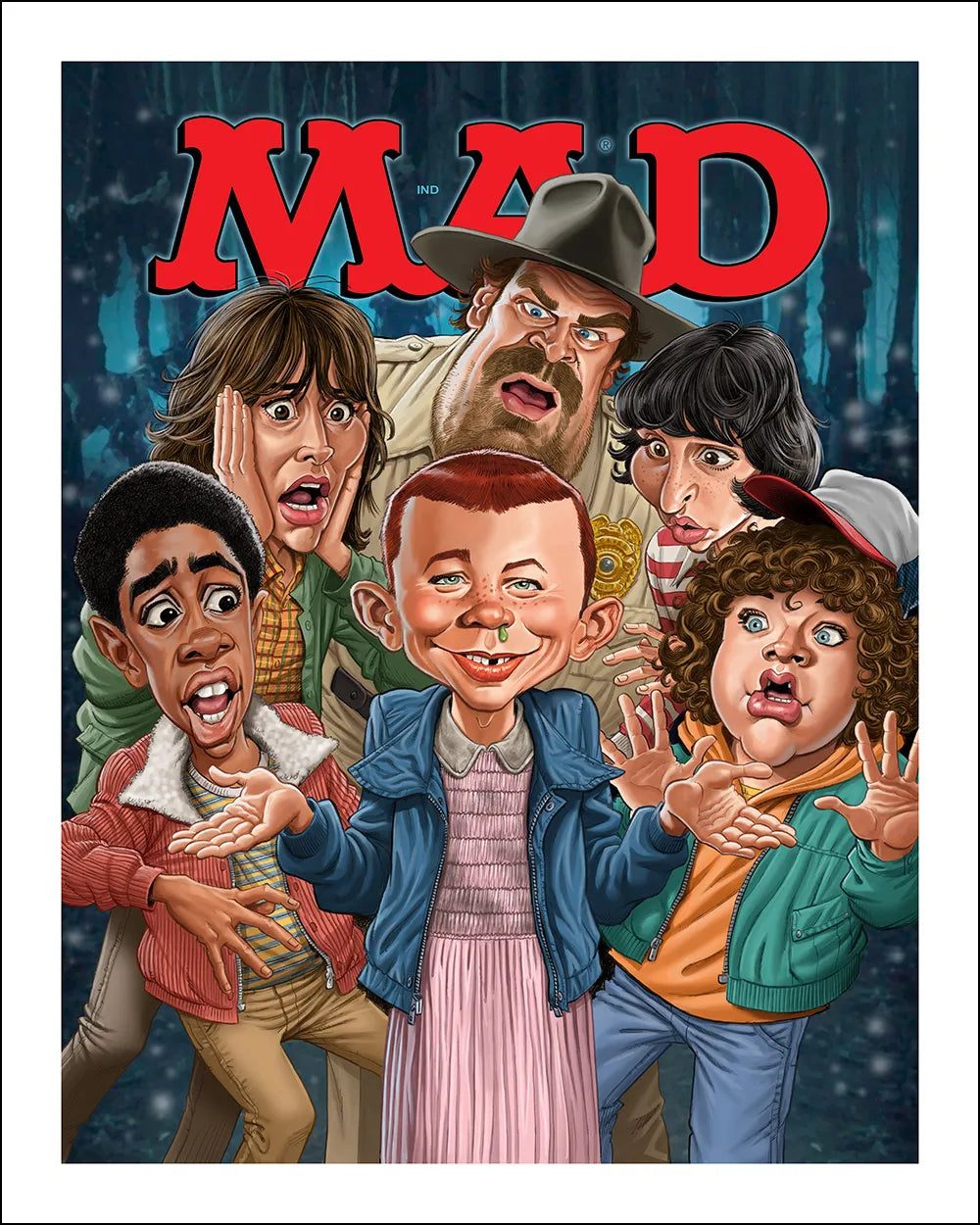 “Stranger Things” MAD #548 Giclee