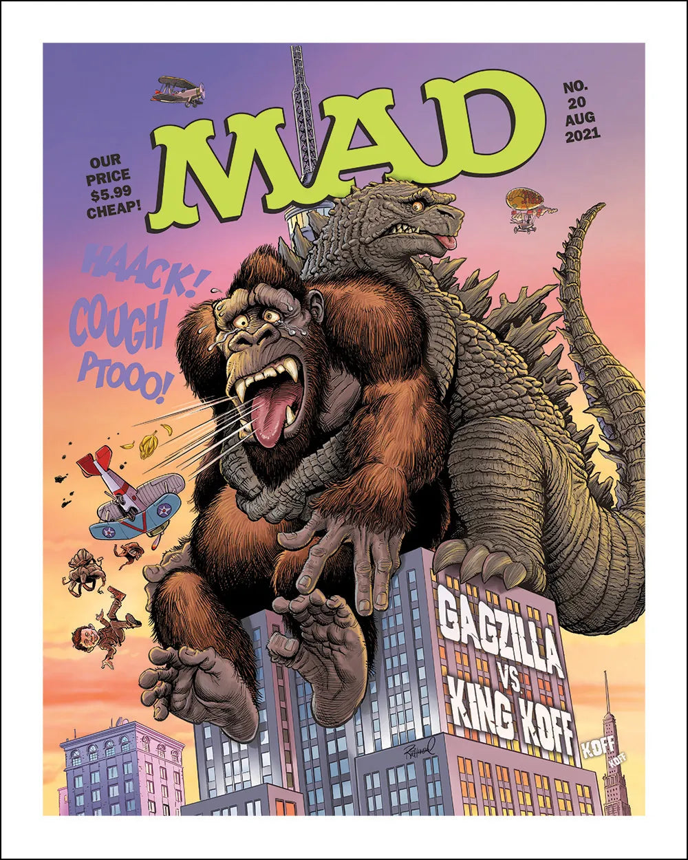 “Godzilla vs. King Kong” MAD #20 Giclee