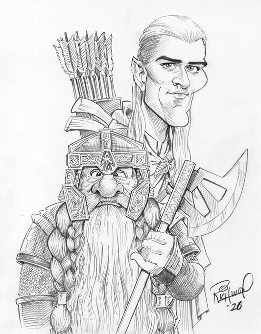 Sketch o’the Week: Gimli and Legolas!