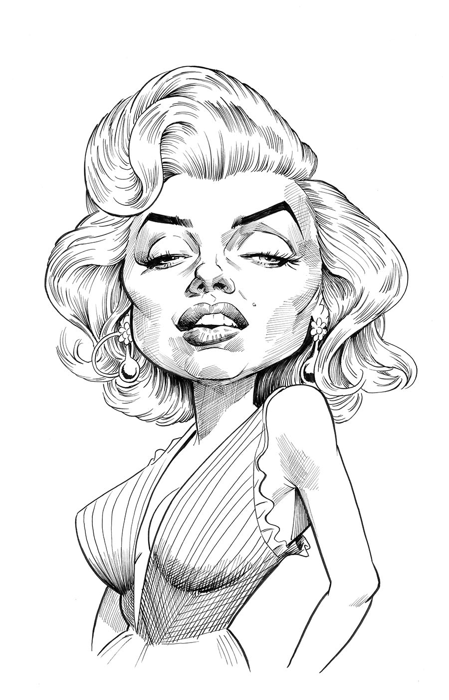"Marilyn Monroe" Original Art!